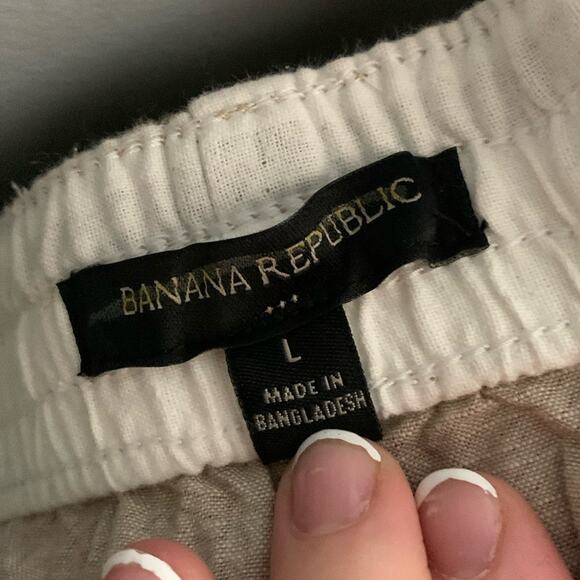 Banana Republic Palm Print Deck Short Slim Fit Brown Size L NWT - Picture 6 of 7